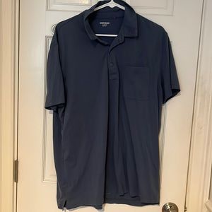 blue grey polo